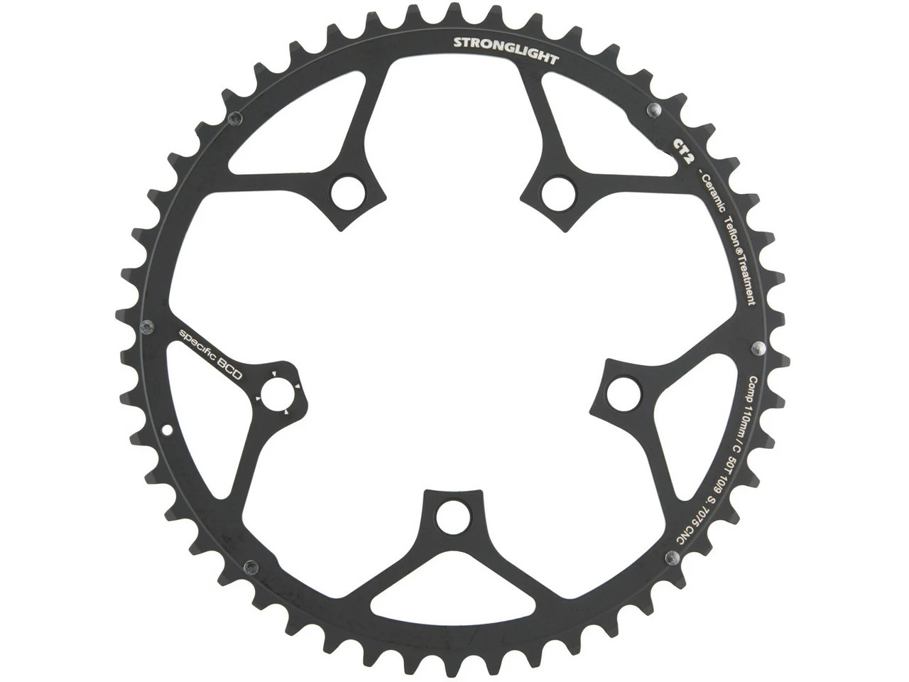 Stronglight CT2 Road Kettenblatt Campagnolo 9-/10-fach, 5-Arm, 110 Mm Lochkreis 3 Stronglight CT2 Road Kettenblatt Campagnolo 9-/10-fach, 5-Arm, 110 Mm Lochkreis