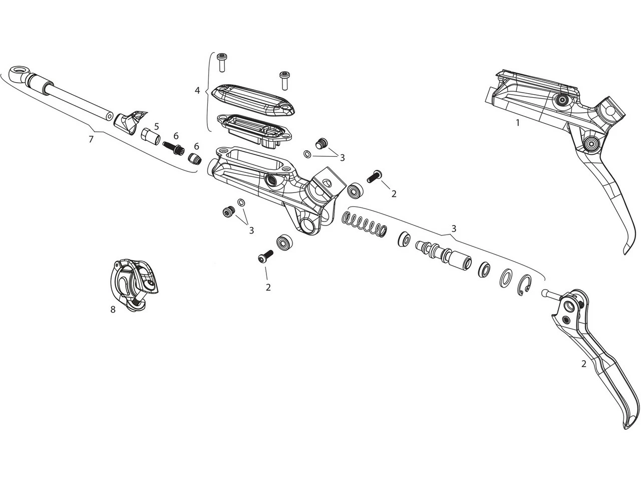 SRAM Ersatzteile Level Ultimate Bremshebel 3 SRAM Ersatzteile Level Ultimate Bremshebel