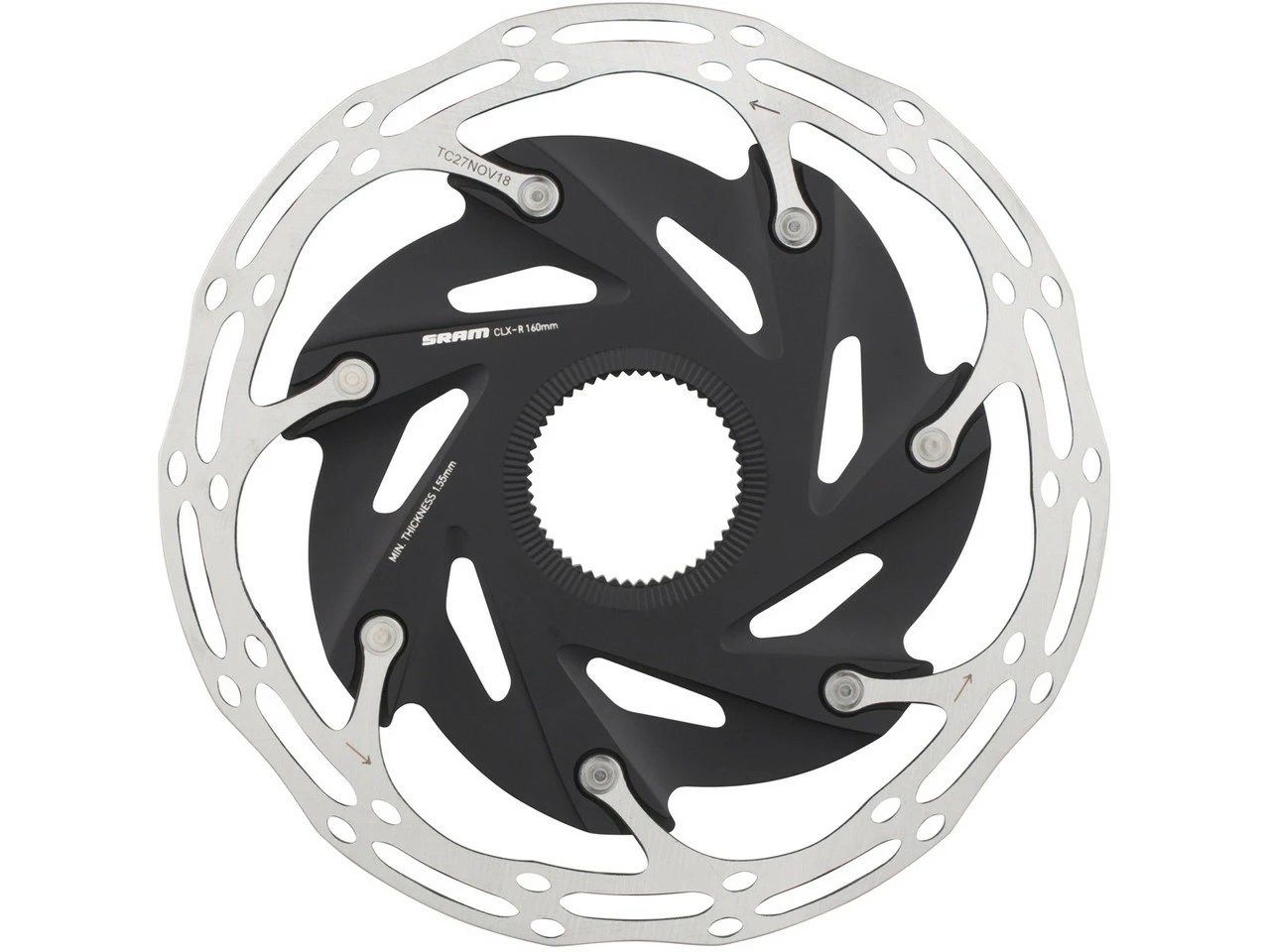 SRAM Centerline Rounded XR Center Lock Bremsscheibe 2-teilig 3 SRAM Centerline Rounded XR Center Lock Bremsscheibe 2-teilig