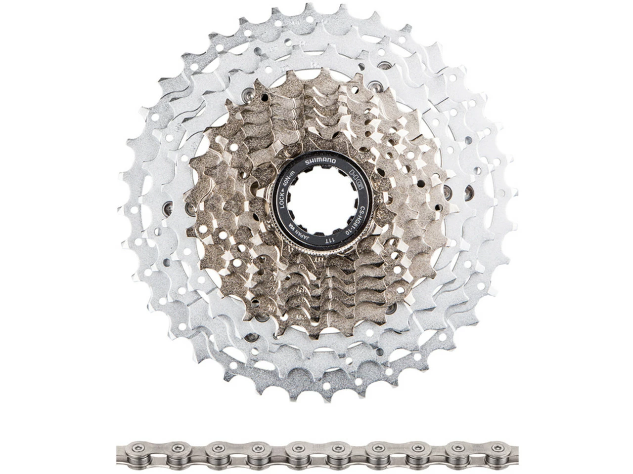 Shimano SLX Kassette CS-HG81-10 + Kette CN-HG95 10-fach Verschleißset 3 Shimano SLX Kassette CS-HG81-10 + Kette CN-HG95 10-fach Verschleißset