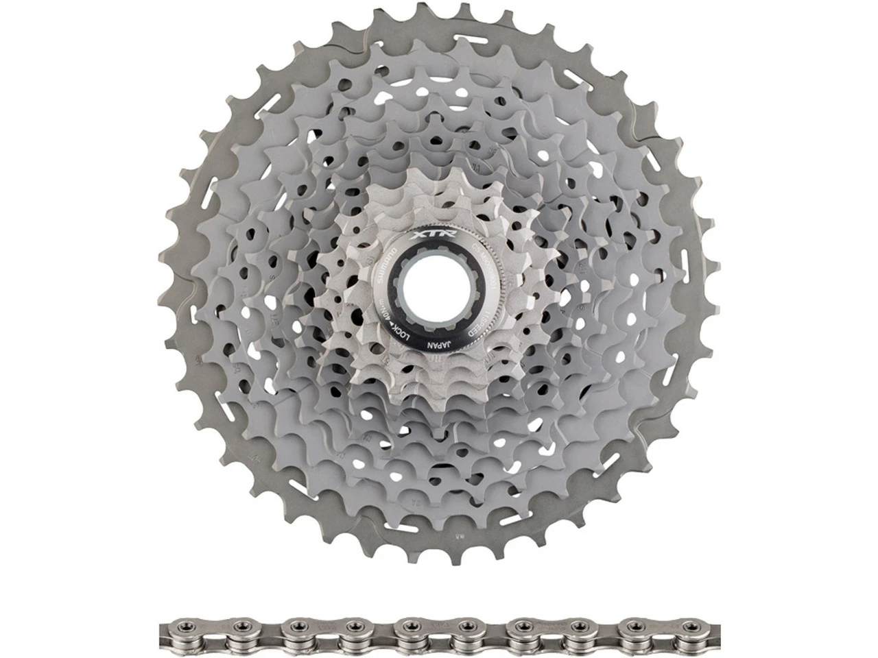 Shimano XTR Kassette CS-M9001 + Kette CN-HG901 11-fach Verschleißset 3 Shimano XTR Kassette CS-M9001 + Kette CN-HG901 11-fach Verschleißset