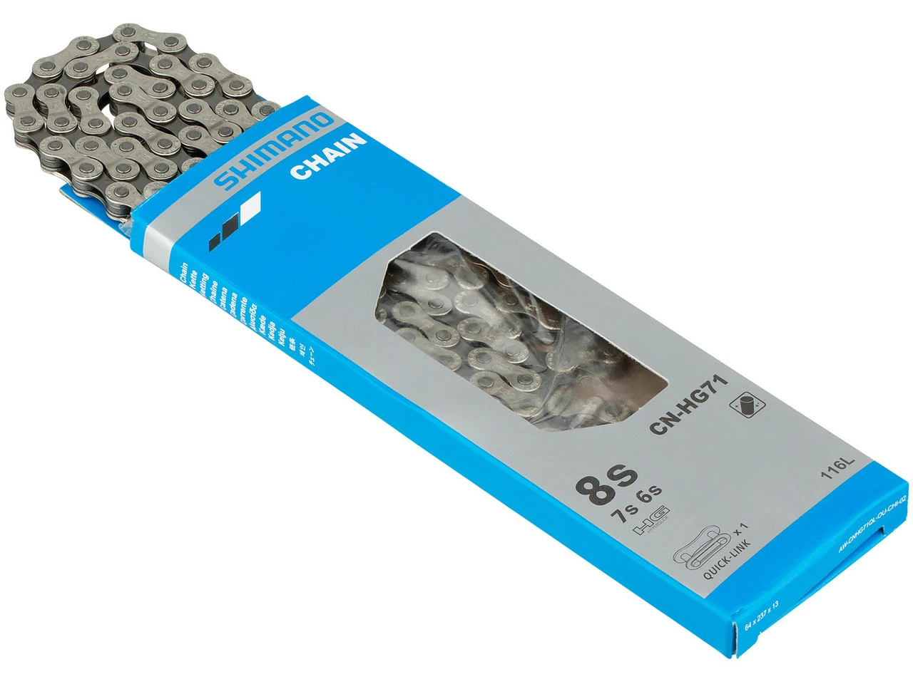 Shimano Quick-Link Kette CN-HG71 6-/7-/8-fach 3 Shimano Quick-Link Kette CN-HG71 6-/7-/8-fach