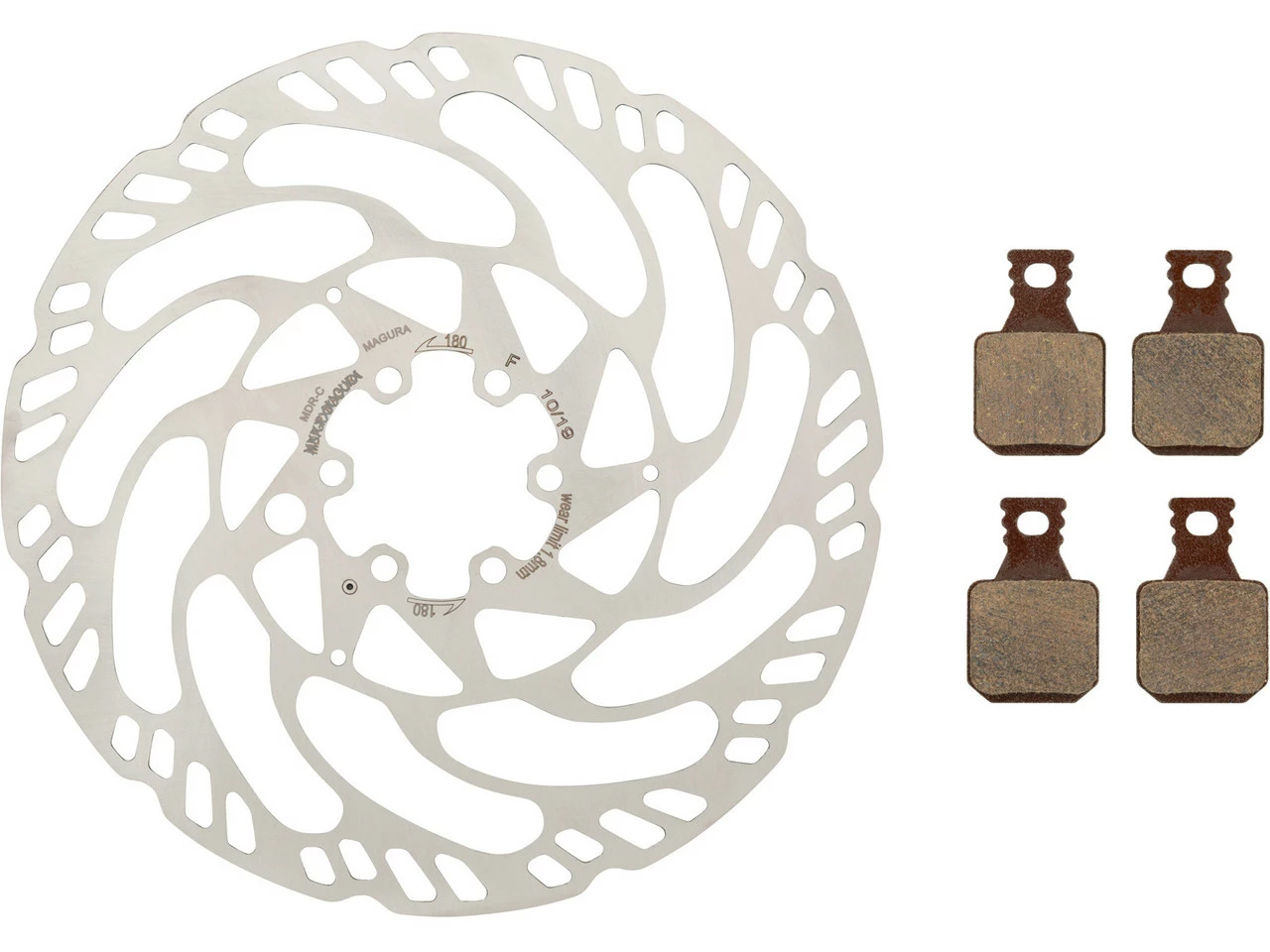 MAGURA MDR-C Bremsscheiben Und Belag Kit 6-Loch 180 Mm 3 MAGURA MDR-C Bremsscheiben Und Belag Kit 6-Loch 180 Mm