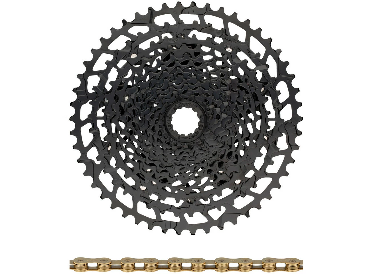 SRAM NX Eagle PG-1230 Kassette + Eagle Kette 12-fach Verschleißset 3 SRAM NX Eagle PG-1230 Kassette + Eagle Kette 12-fach Verschleißset