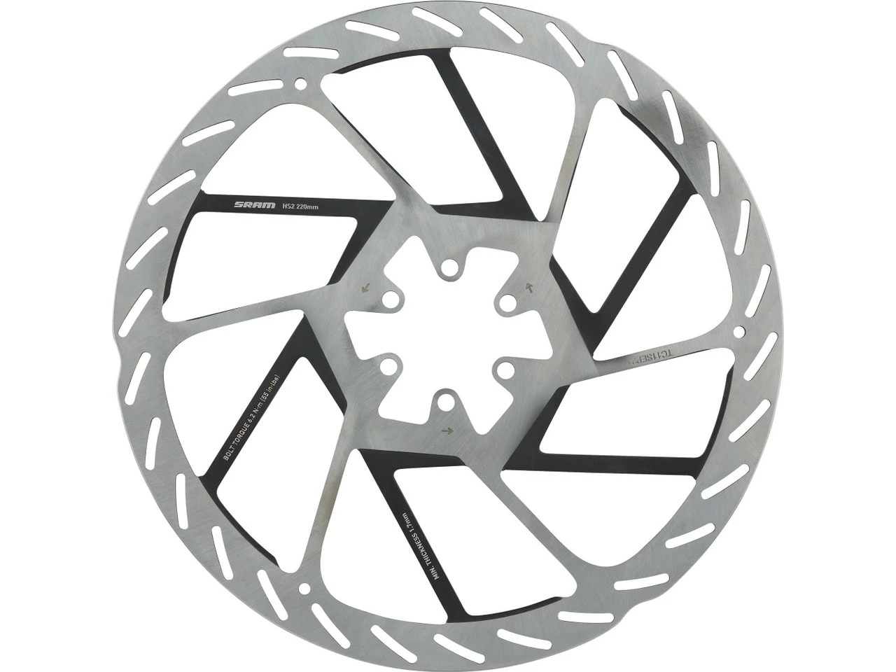 SRAM HS2 6-Loch Bremsscheibe 7 SRAM HS2 6-Loch Bremsscheibe - Image 5