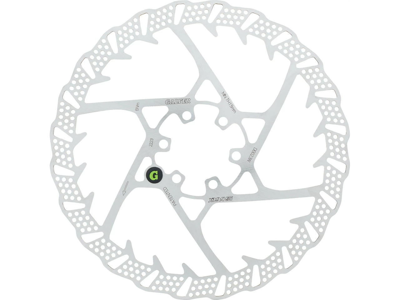 GALFER Fixed Disc Shark 2 Mm MTB 6-Loch Bremsscheibe 3 GALFER Fixed Disc Shark 2 Mm MTB 6-Loch Bremsscheibe
