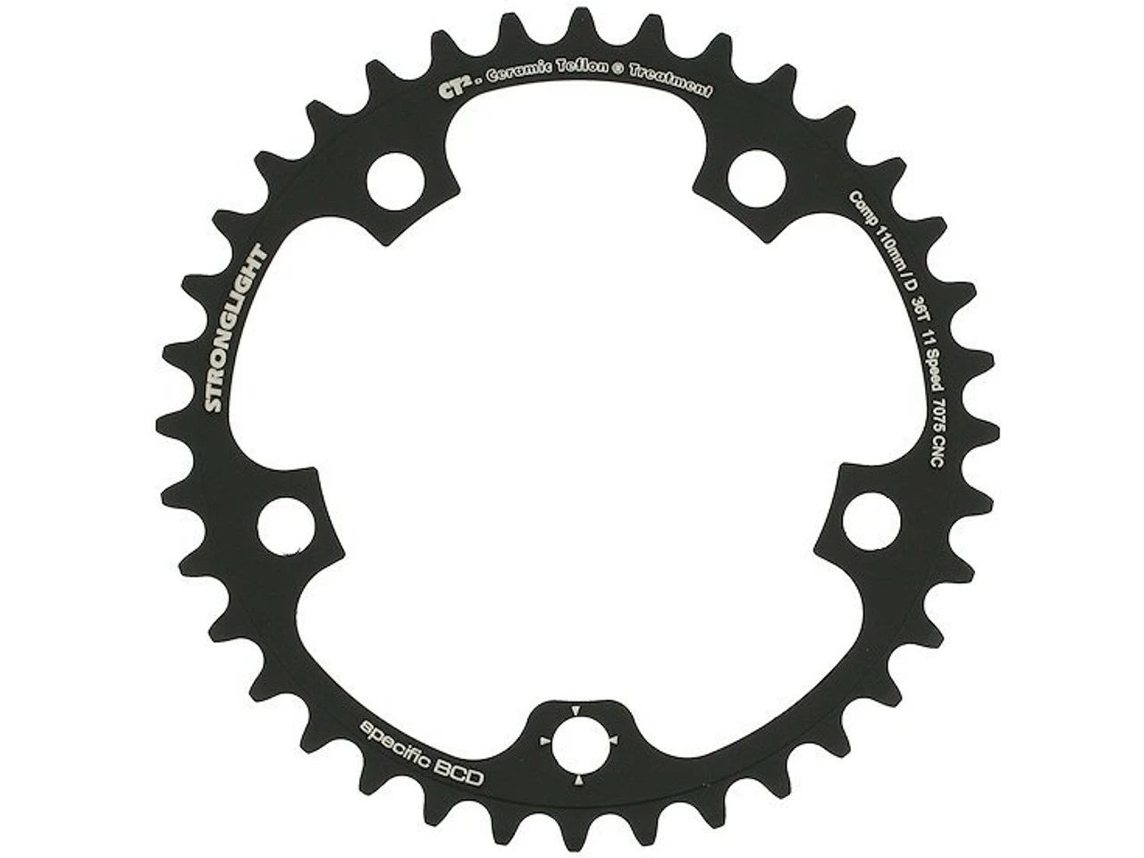 Stronglight CT2 Road Kettenblatt Campagnolo 11-fach, 5-Arm, 110 Mm Lochkreis 3 Stronglight CT2 Road Kettenblatt Campagnolo 11-fach, 5-Arm, 110 Mm Lochkreis