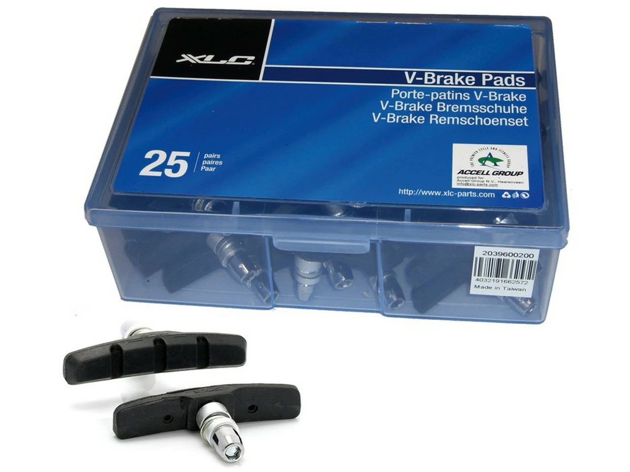 XLC Bremsschuhe BS-V01 Für V-Brake 25 Paar - Werkstattverpackung 3 XLC Bremsschuhe BS-V01 Für V-Brake 25 Paar - Werkstattverpackung