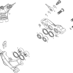 SRAM Ersatzteile Code R (B1) Bremssattel (2018)