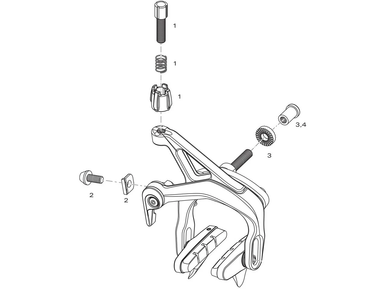 SRAM Ersatzteile Force / Rival / Apex Bremse (2007-2012) 3 SRAM Ersatzteile Force / Rival / Apex Bremse (2007-2012)