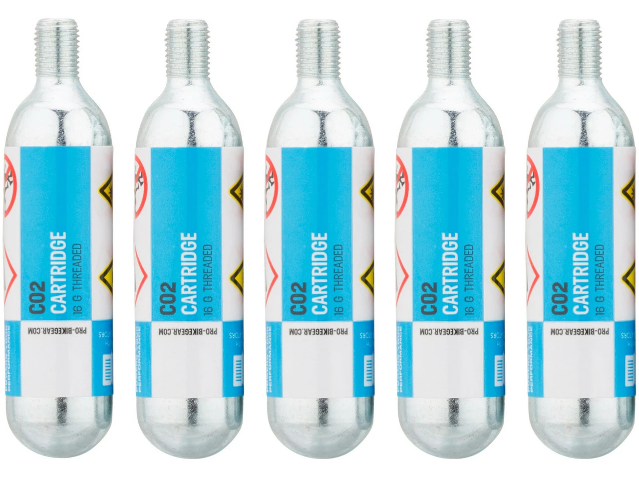 Pro CO2 Ersatzkartuschen Mit Gewinde 16 G - 5 Stück 3 Pro CO2 Ersatzkartuschen Mit Gewinde 16 G - 5 Stück