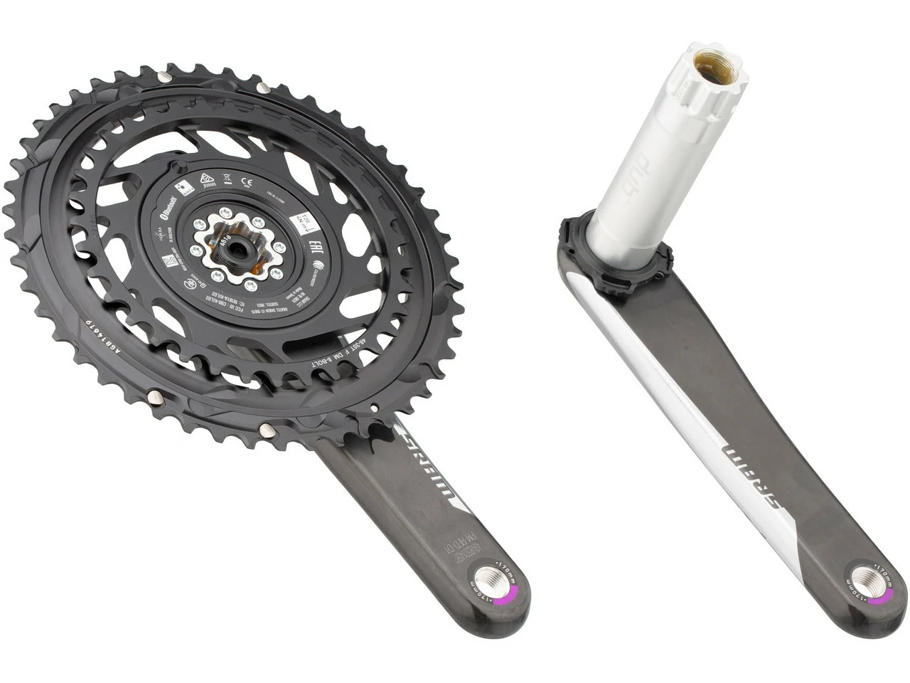 Quarq Red AXS DUB Powermeter Carbon Kurbelgarnitur 7 Quarq Red AXS DUB Powermeter Carbon Kurbelgarnitur - Image 5