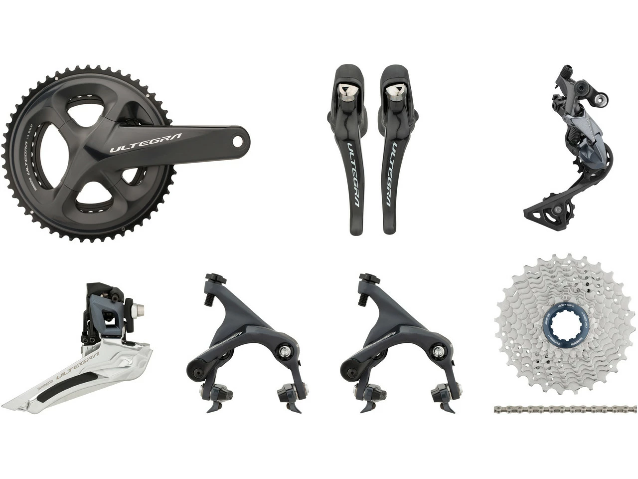 Shimano Ultegra R8000 Gruppe 2x11 34-50 Mit Direct Mount (HR Sitzstrebe) 3 Shimano Ultegra R8000 Gruppe 2x11 34-50 Mit Direct Mount (HR Sitzstrebe)