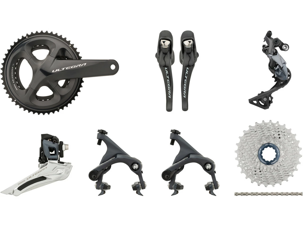 Shimano Ultegra R8000 Gruppe 2x11 39-53 Mit Direct Mount (HR Sitzstrebe) 3 Shimano Ultegra R8000 Gruppe 2x11 39-53 Mit Direct Mount (HR Sitzstrebe)