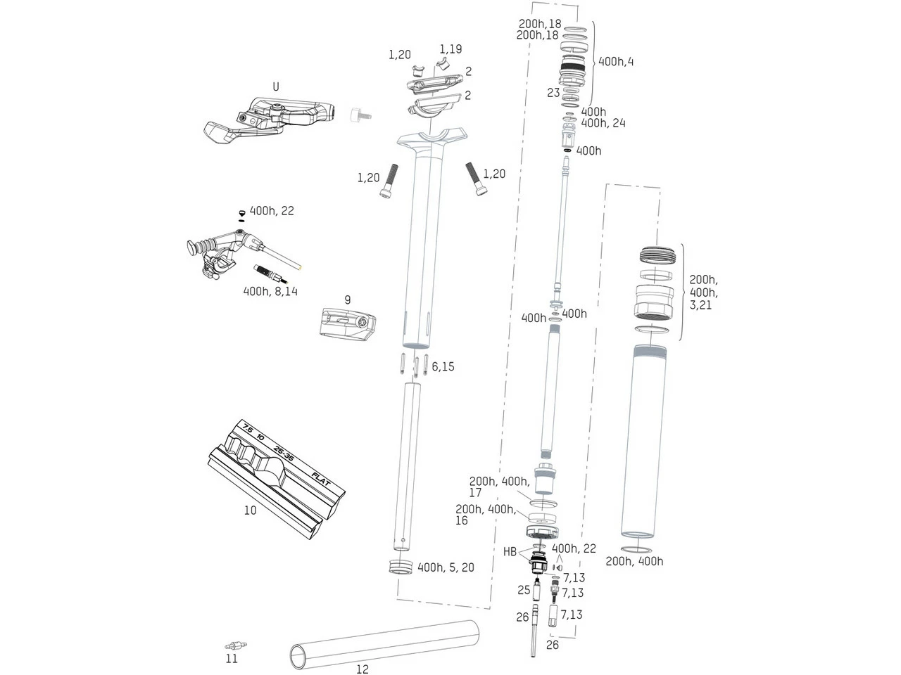 ROCKSHOX Ersatzteile Reverb Stealth Sattelstütze (B1 / 2017 - 2019) 3 ROCKSHOX Ersatzteile Reverb Stealth Sattelstütze (B1 / 2017 - 2019)