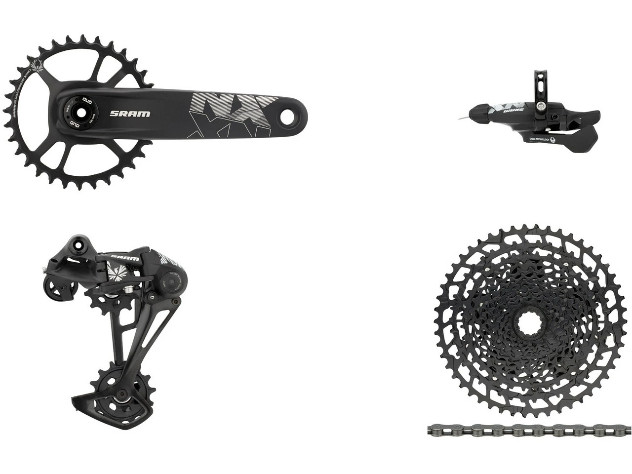 SRAM NX Eagle Boost Direct Mount Gruppe 1x12 32 DUB 3 SRAM NX Eagle Boost Direct Mount Gruppe 1x12 32 DUB
