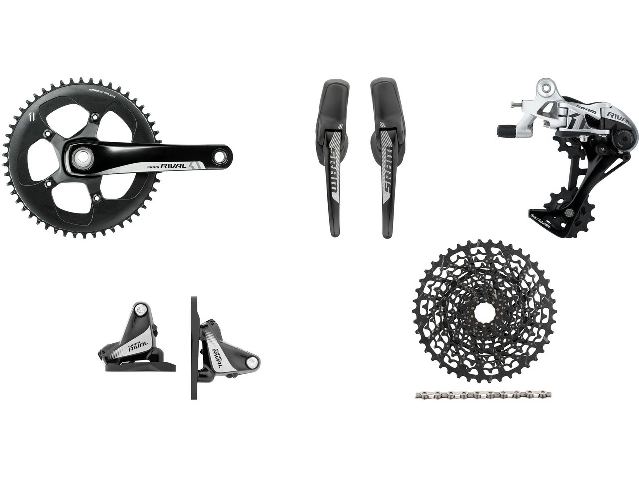 SRAM Rival 1 FM Gruppe 1x11 50 GXP Hydr. Scheibenbremse 3 SRAM Rival 1 FM Gruppe 1x11 50 GXP Hydr. Scheibenbremse