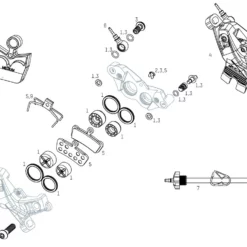 SRAM Ersatzteile G2 RSC (A1) Bremssattel (2020)