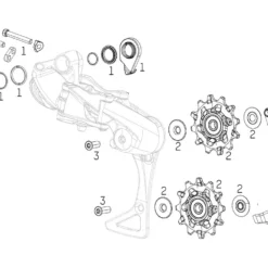 SRAM Ersatzteile GX DH 7-fach Schaltwerk (2019)