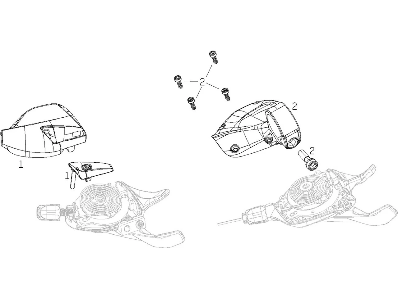 SRAM Ersatzteile NX Eagle Trigger Schalthebel 3 SRAM Ersatzteile NX Eagle Trigger Schalthebel