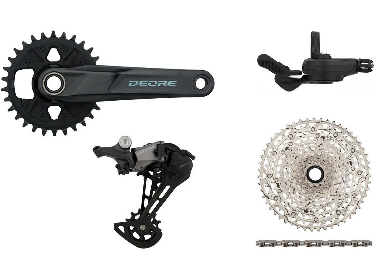 Shimano Deore M6100 Gruppe 1x12 30 3 Shimano Deore M6100 Gruppe 1x12 30