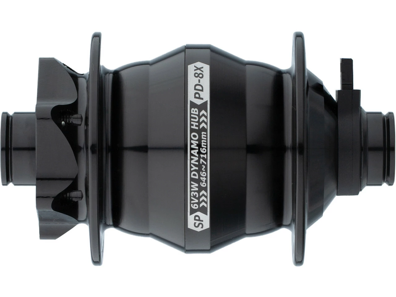 Shutter Precision Nabendynamo PD-8X-110 QR15 Disc 6-Loch 3 Shutter Precision Nabendynamo PD-8X-110 QR15 Disc 6-Loch