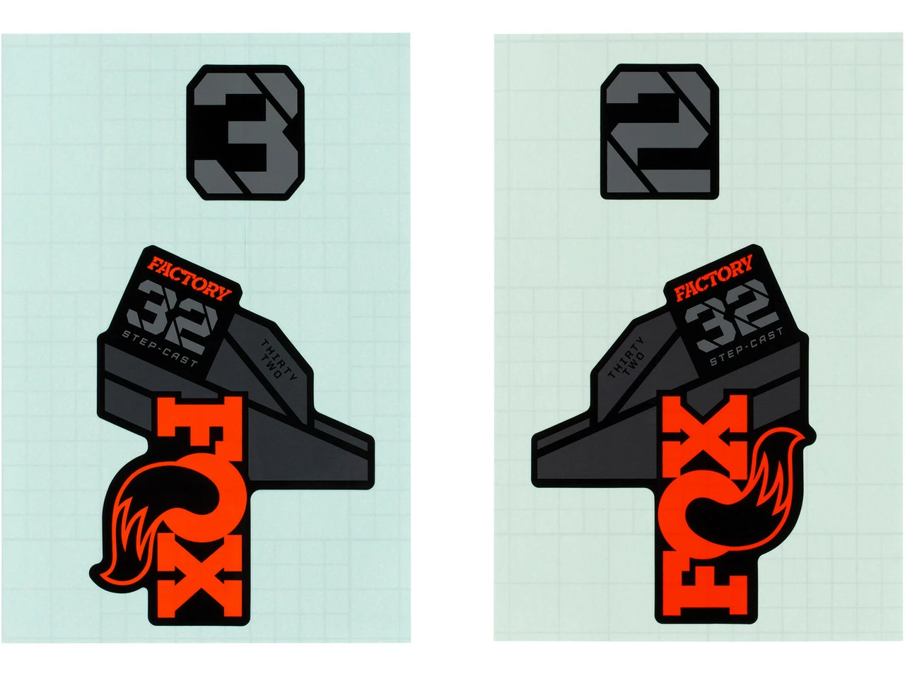 Fox Racing Shox Decal Kit Aufklebersatz Für 32 SC Federgabel Modell 2021 3 Fox Racing Shox Decal Kit Aufklebersatz Für 32 SC Federgabel Modell 2021