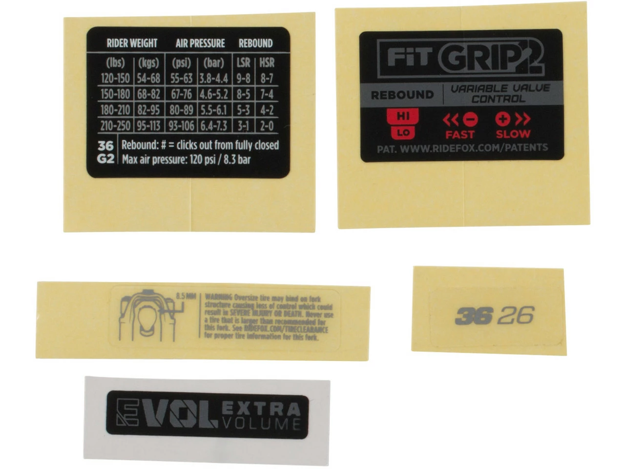 Fox Racing Shox Decal Kit Aufklebersatz Für 36 Federgabel Modell 2021 4 Fox Racing Shox Decal Kit Aufklebersatz Für 36 Federgabel Modell 2021 - Image 2