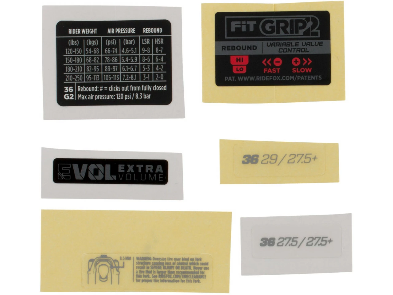 Fox Racing Shox Decal Kit Aufklebersatz Für 36 Federgabel Modell 2021 6 Fox Racing Shox Decal Kit Aufklebersatz Für 36 Federgabel Modell 2021 - Image 4