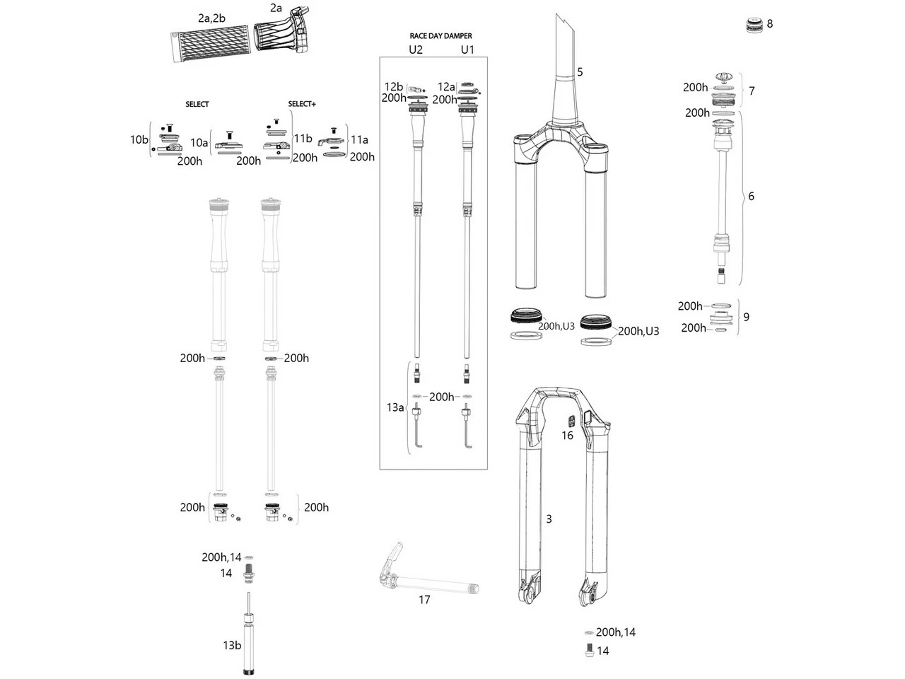 ROCKSHOX Ersatzteile SID 35 Mm Select/Select+/Ultimate (C1 / 2021) 3 ROCKSHOX Ersatzteile SID 35 Mm Select/Select+/Ultimate (C1 / 2021)
