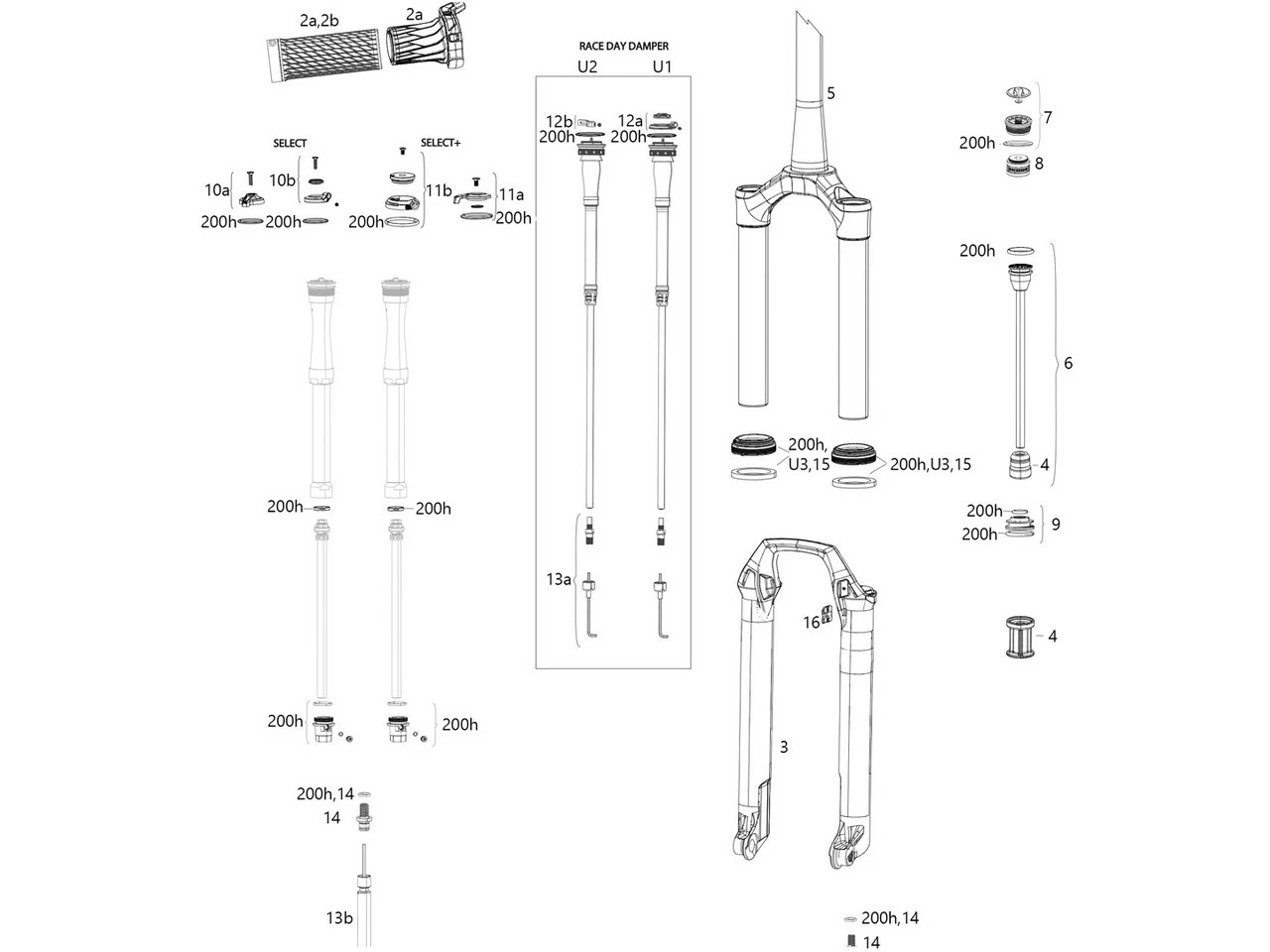 ROCKSHOX Ersatzteile SID SL 32 Mm Select/Select+/Ultimate (C1 / 2021) 3 ROCKSHOX Ersatzteile SID SL 32 Mm Select/Select+/Ultimate (C1 / 2021)