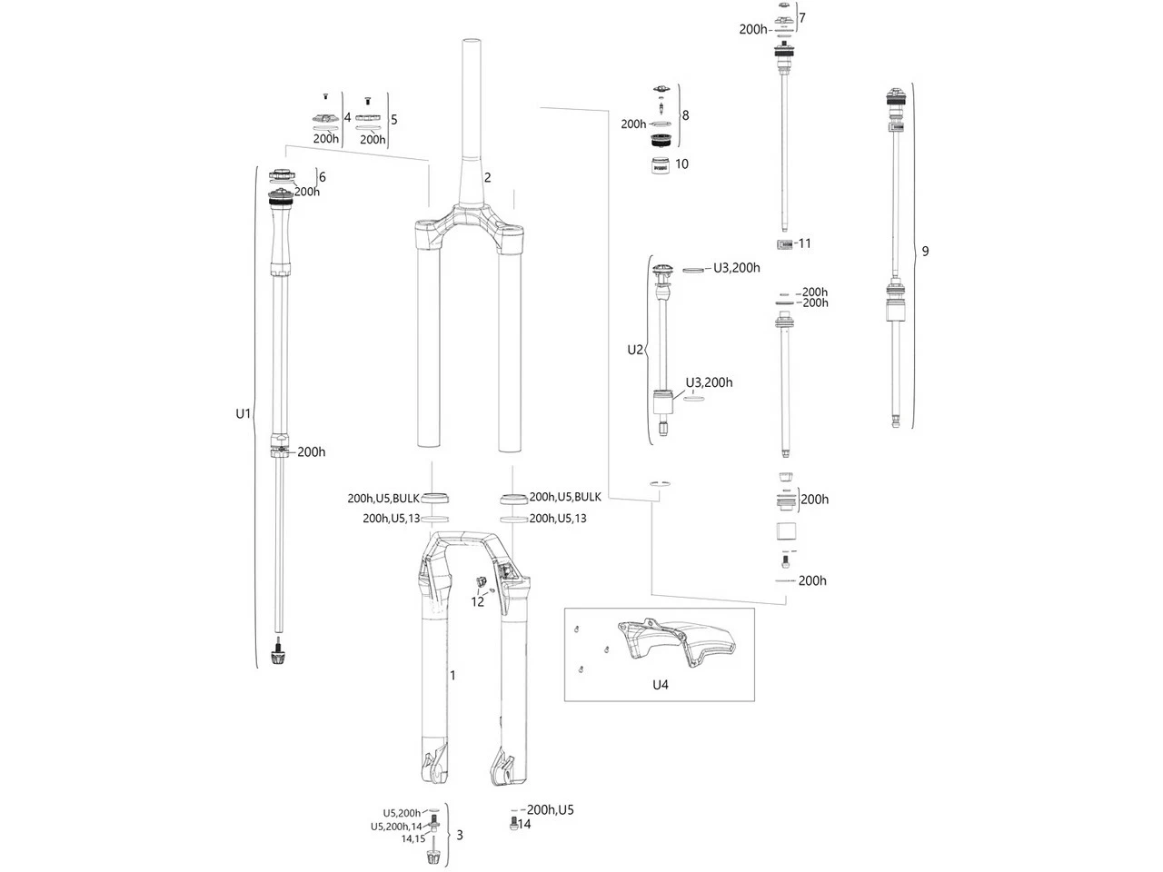 ROCKSHOX Ersatzteile ZEB (A1 / 2020-2021) 3 ROCKSHOX Ersatzteile ZEB (A1 / 2020-2021)