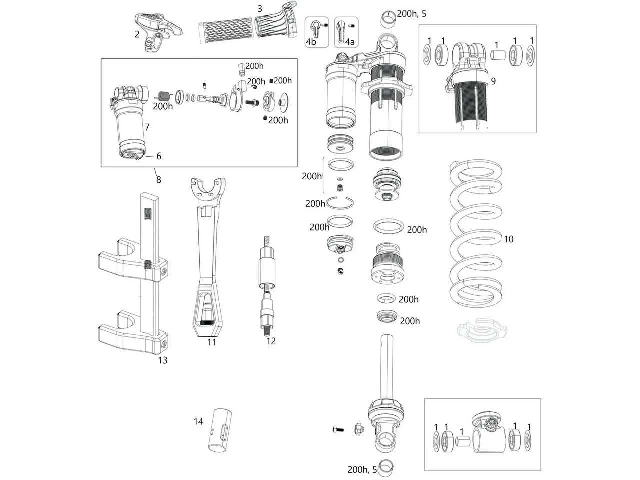 ROCKSHOX Ersatzteile Super Deluxe Coil (A1-A2 / 2018-2020) 3 ROCKSHOX Ersatzteile Super Deluxe Coil (A1-A2 / 2018-2020)