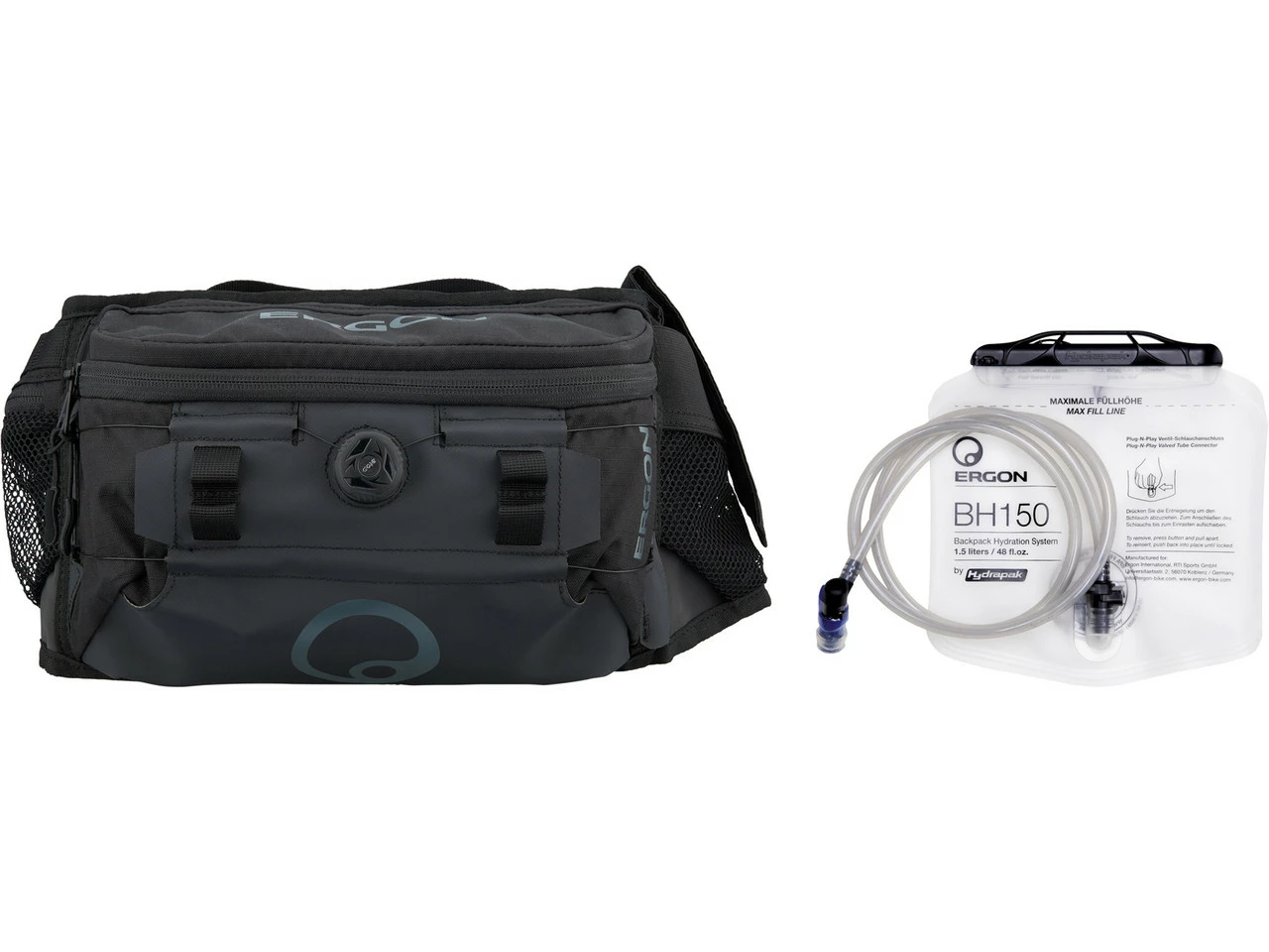 ERGON BA Hip Pack Hüfttasche + BH150 1,5 L Trinkblase 3 ERGON BA Hip Pack Hüfttasche + BH150 1,5 L Trinkblase