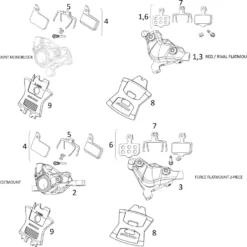 SRAM Ersatzteile Red / Force / Rival ETap AXS HRD Bremssattel