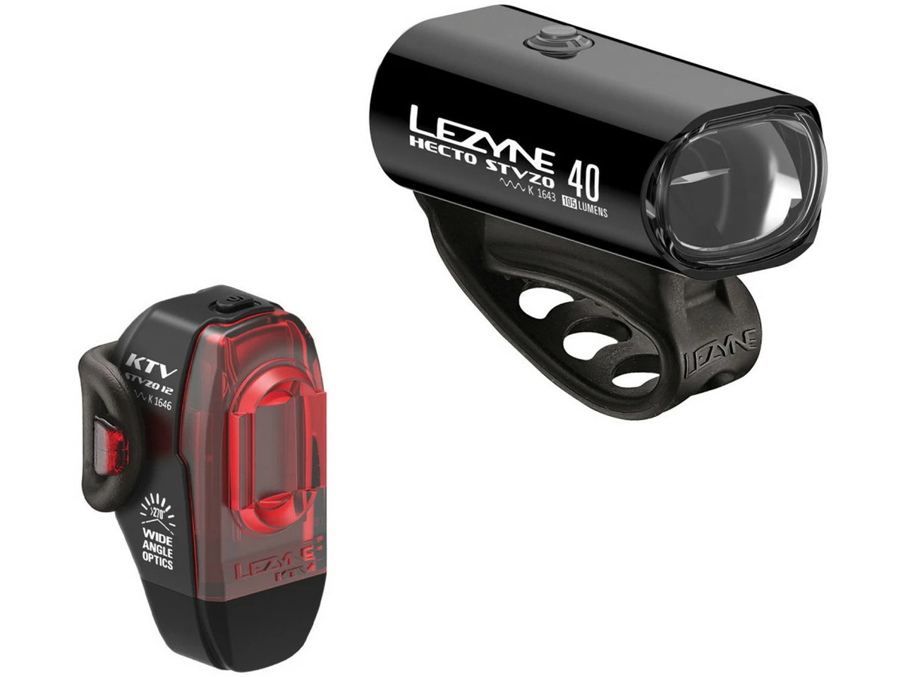 Lezyne Hecto Drive 40 + KTV Drive LED Beleuchtungsset Mit StVZO-Zulassung 3 Lezyne Hecto Drive 40 + KTV Drive LED Beleuchtungsset Mit StVZO-Zulassung