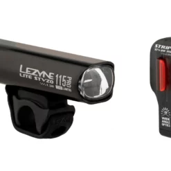 Lezyne Lite Pro 115 Frontlicht + Strip Rücklicht Beleuchtungsset Mit StVZO -Fahrräder Verkäufe 405161