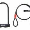 Abus Facilo 32 Bügelschloss Mit Cobra 10/120 Kabel Und USH Halter 2 Abus Facilo 32 Bügelschloss Mit Cobra 10/120 Kabel Und USH Halter -Fahrräder Verkäufe 425842