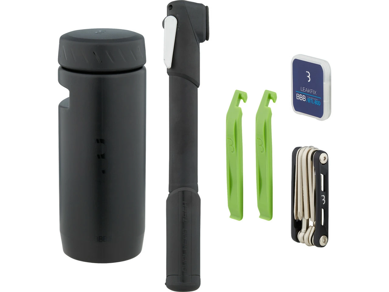 BBB CombiSet Tools & Tubes L BSB-64 Werkzeugdose + Werkzeugset 3 BBB CombiSet Tools & Tubes L BSB-64 Werkzeugdose + Werkzeugset