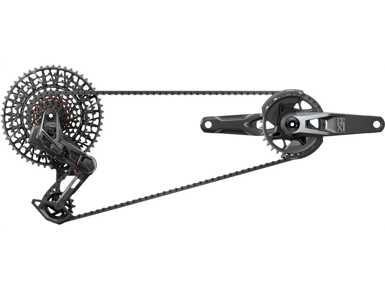 SRAM X0 Eagle Transmission AXS 1x12-fach Gruppe 3 SRAM X0 Eagle Transmission AXS 1x12-fach Gruppe