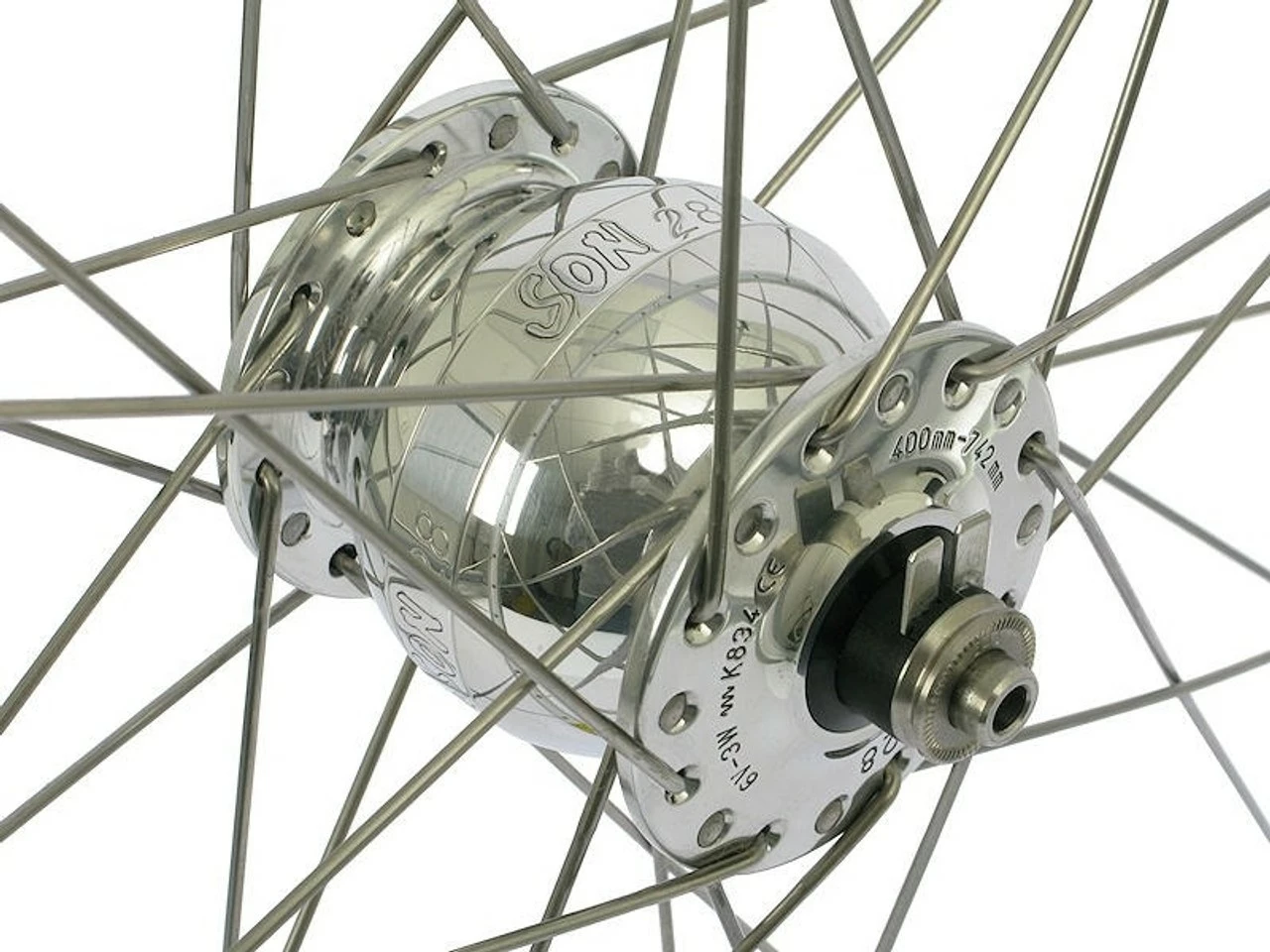 SON 28 + A 319 + Sapim Race 28" Laufrad 4 SON 28 + A 319 + Sapim Race 28" Laufrad - Image 2